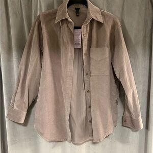 Wild Fable taupe button up